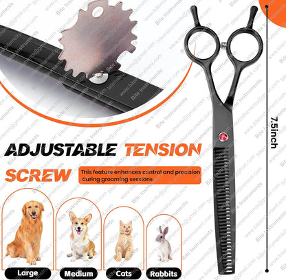 Bite Instruments 37 Teeth Dog Grooming Thinning Shears – Japanese Steel