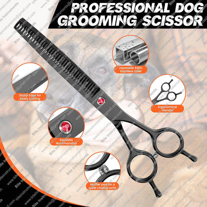Bite Instruments 37 Teeth Dog Grooming Thinning Shears – Japanese Steel